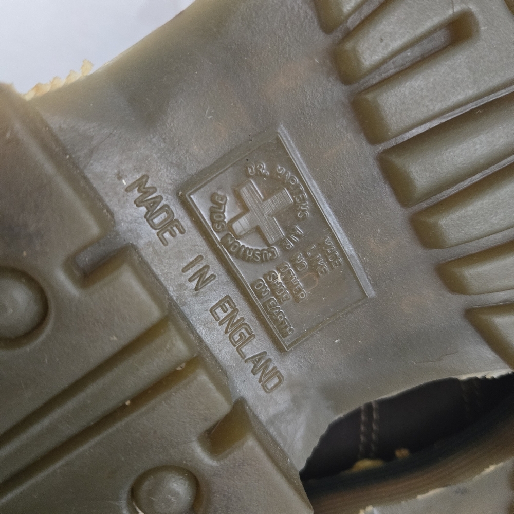 Vintage Y2K Dr. Martens Chunky Platform Brown Leather Church Monkey Shoes Mens 5 - Picture 10 of 14